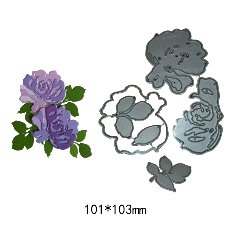 Flowers Shape Metal Cutting Dies Stencil For Scrapbooking Album Embossing DIY Gift Card Hand Crafts Templates Cutter New 101*103 | Дом и сад