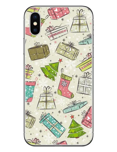 Merry Christmas Deer Cases For Iphone X Santa Claus Snowman Hard Pc Phone Cover For Iphone 5 5s Se 6 6s Plus 7 Xr Xs Max 8 8plus