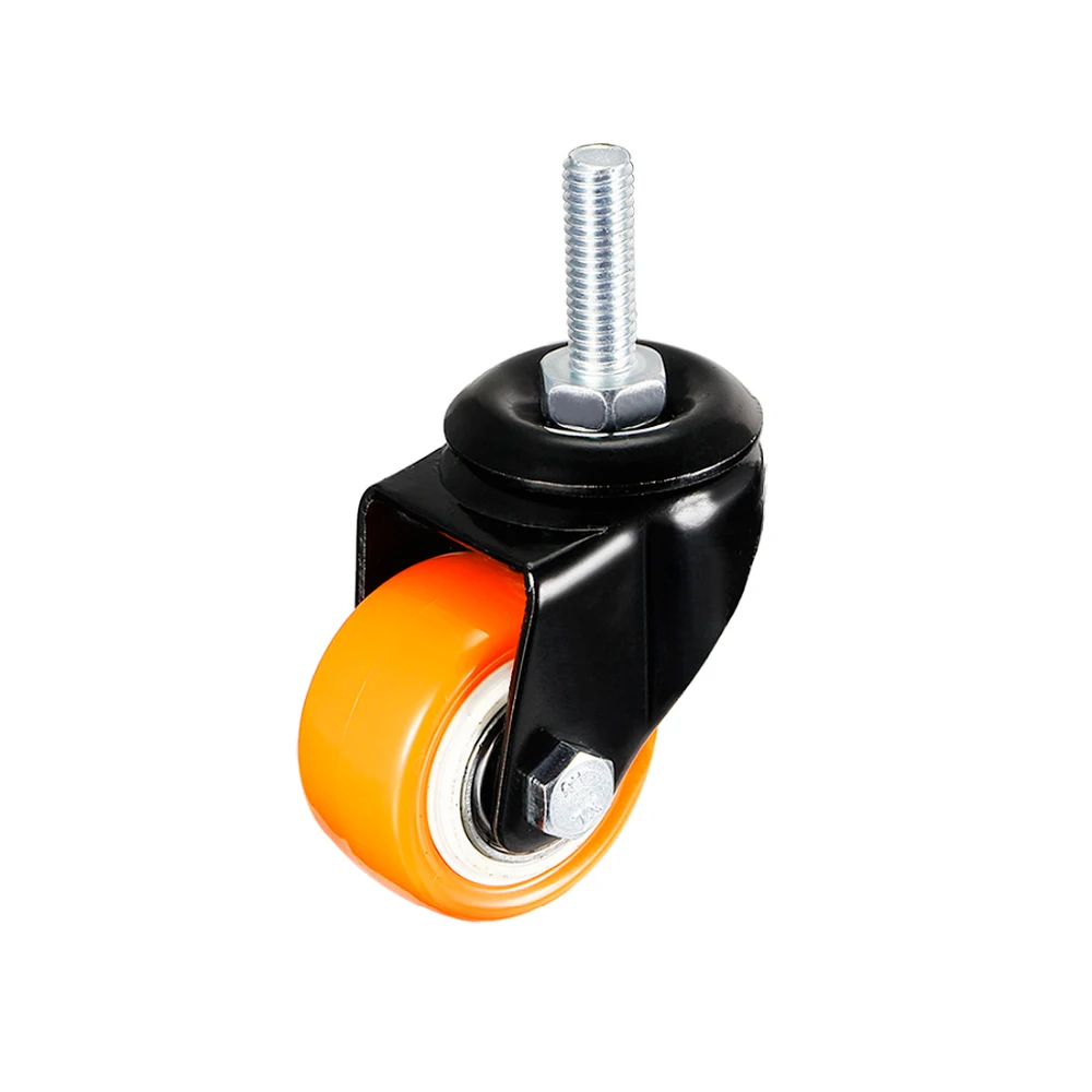 

40mm Diameter 10mm Thread Furniture Caster Wheel Roller 360 Swivel Trolley Cart Wheel