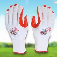 12 пара ковбой звезда хлопчатобумажные перчатки мягкий защитный износостойкие противоскольжения линии перчатки страхование труда перчатки фильм перчатки