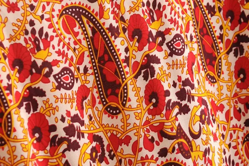 Винтажное шикарное женское пляжное богемное Платье макси с цветочным принтом, женское платье с перекрестным v-образным вырезом и поясом из вискозы happie boho vestidos