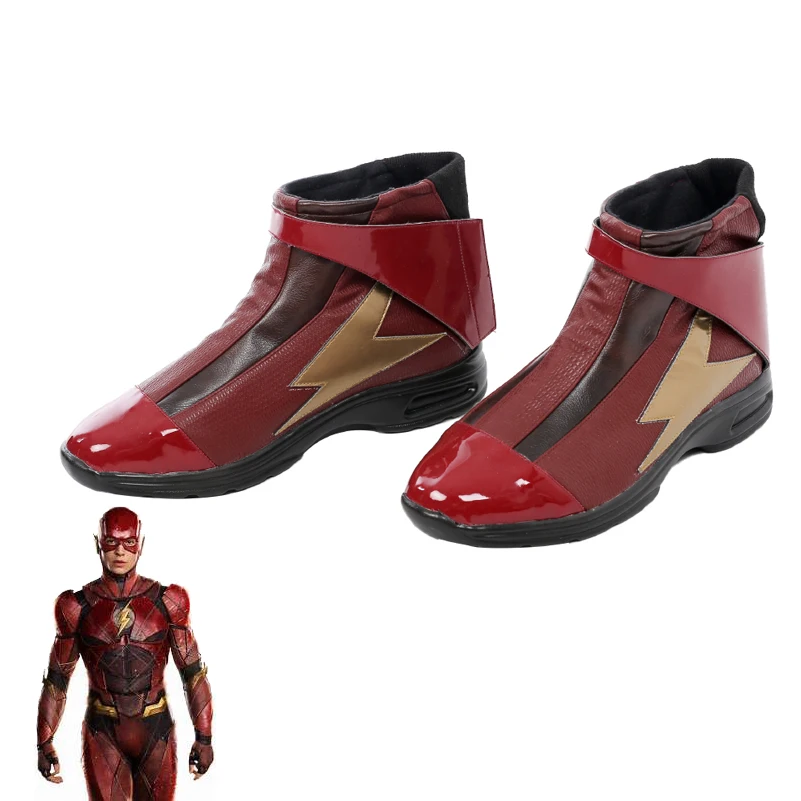 Justice League Flash Shoes cosplay accessories Halloween cosplay men