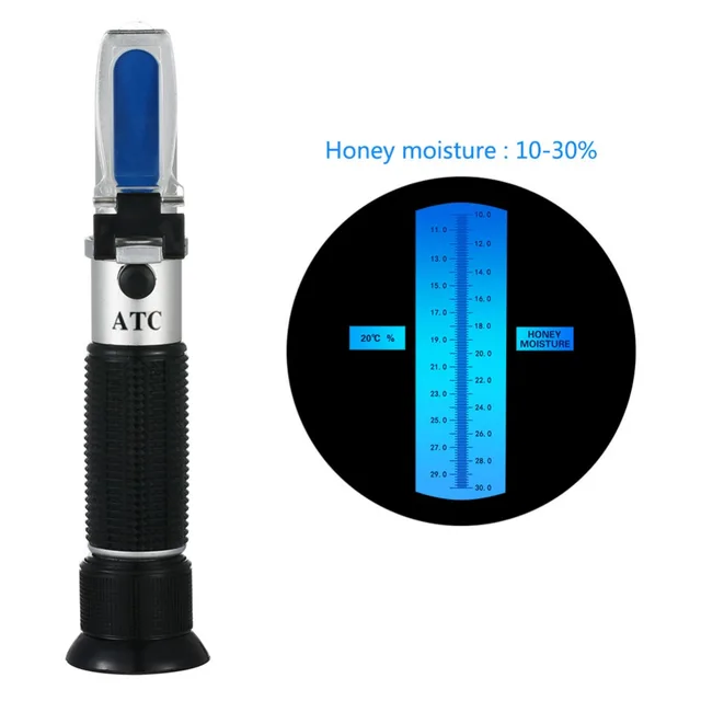 Handheld Refractometer 10 30 Brix Detector Honey Measuring Refractometer Portable Measure Gauge
