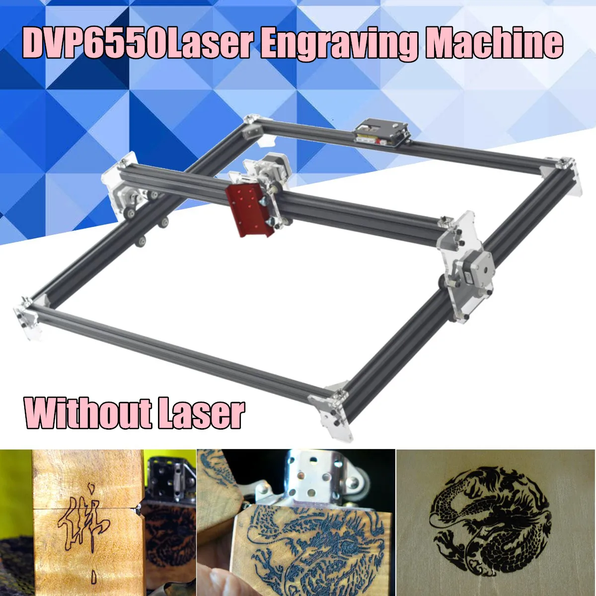 

65x50cm 2Axis Laser Engraving Cutting Machine Engraver CNC Desktop CNC Router Best Advanced toys Without Laser