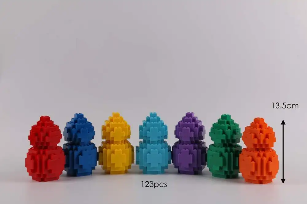 LONGDA Happy High Compatible Alpinia Oxyphylla Building Block Toys Assembling Build Gourd Seven Brother | Игрушки и хобби