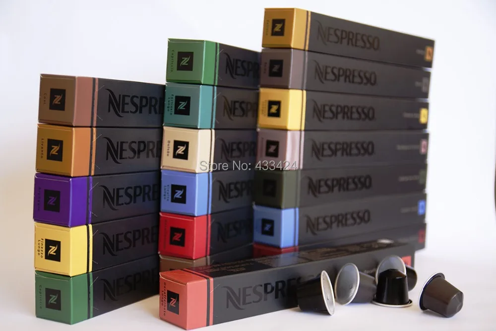 50 CAPSULES (5 sleeves) NESPRESSO ORIGINAL COFFEE CAPSULES PODS Intensity Roma Arpeggio
