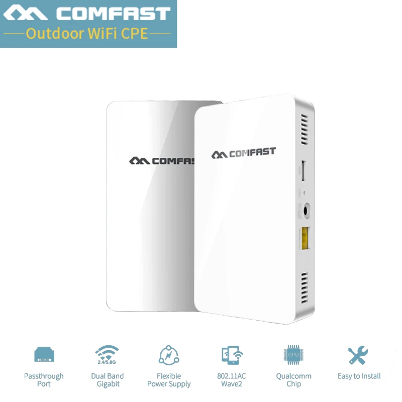 

COMFAST 1200Mbps dual band gigabit Wireless in Wall AP 2.4G/5.8G 802.11ac Access Point Wireless wifi Router support 48V POE & DC