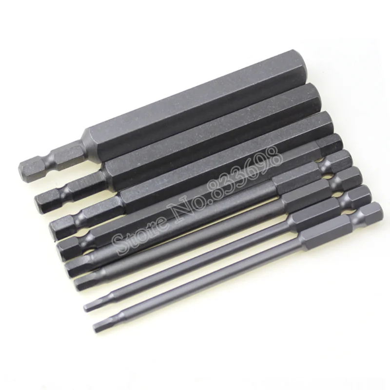 8pcs/Lot Hex Shank Hex Head Screwdriver Bits Electric
