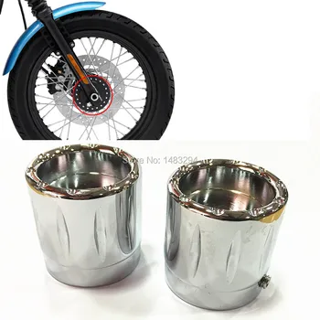 

Custom Chrome Front Axle Nut Covers Bolts Caps Fit For Harley Sportster Softail Road King Electra Glide FL Motorcycles