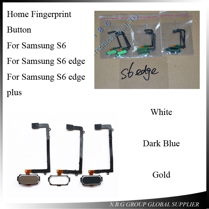 100 шт./лот для Samsung Galaxy S6 Edge Plus G920 G925 G928 Главная Кнопка отпечатков пальцев мобильный