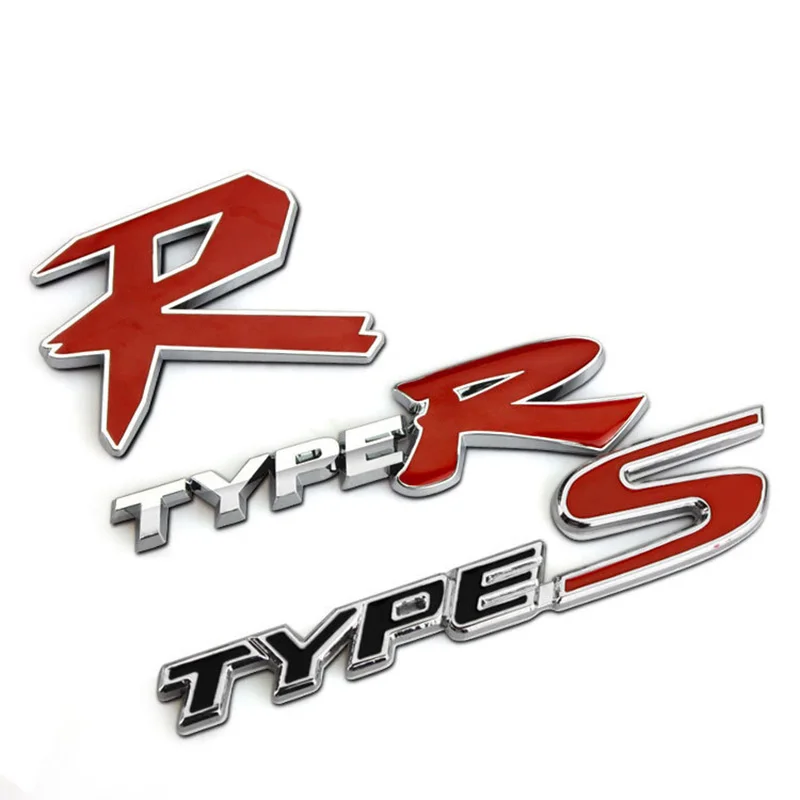 TYPE R Front Grill Grille Emblem Premium 3D Logo Auto Race Car Brand Badge Decal