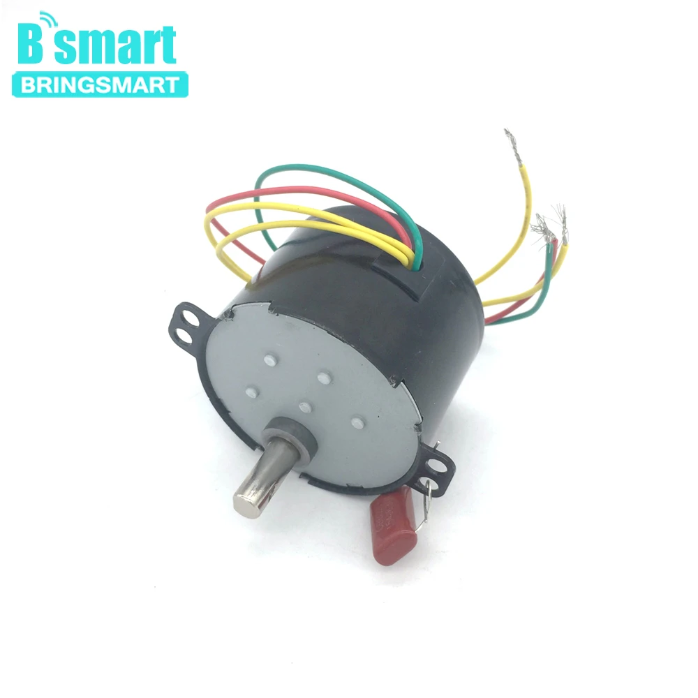 Bringsmart 50ktyz синхронный двигатель переменного тока 24/220V CW/CCW Мини Шестерни двигатель 1-50 мин. постоянный магнит медленно Скорость редуктор мотора