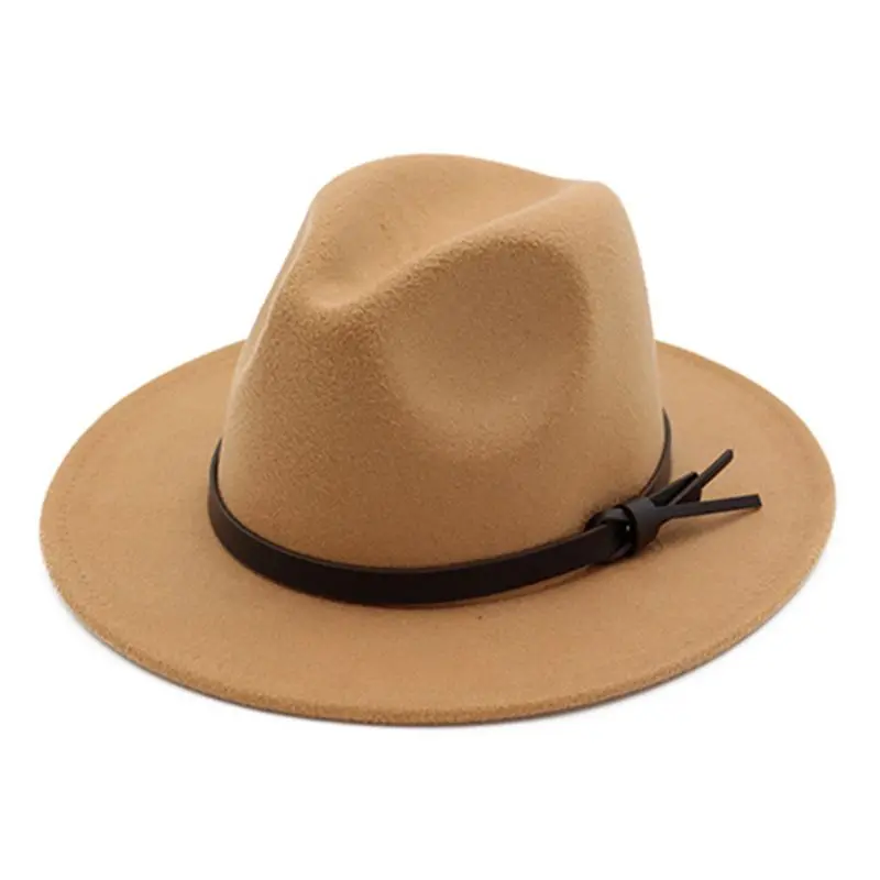 Buy Women Unisex Retro Classic Felt Shallow Fedoras