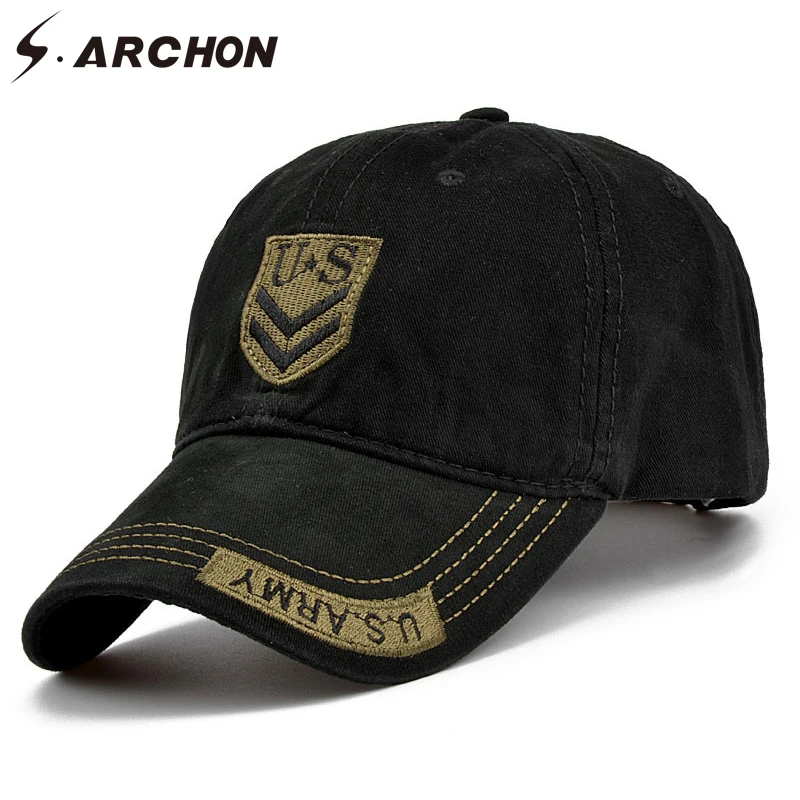 

S.ARCHON Unisex Militar Camouflage Baseball Cap Hats Men US Navy Seal Sniper Tactical Hats Cotton Embroidery Snapback Army Caps