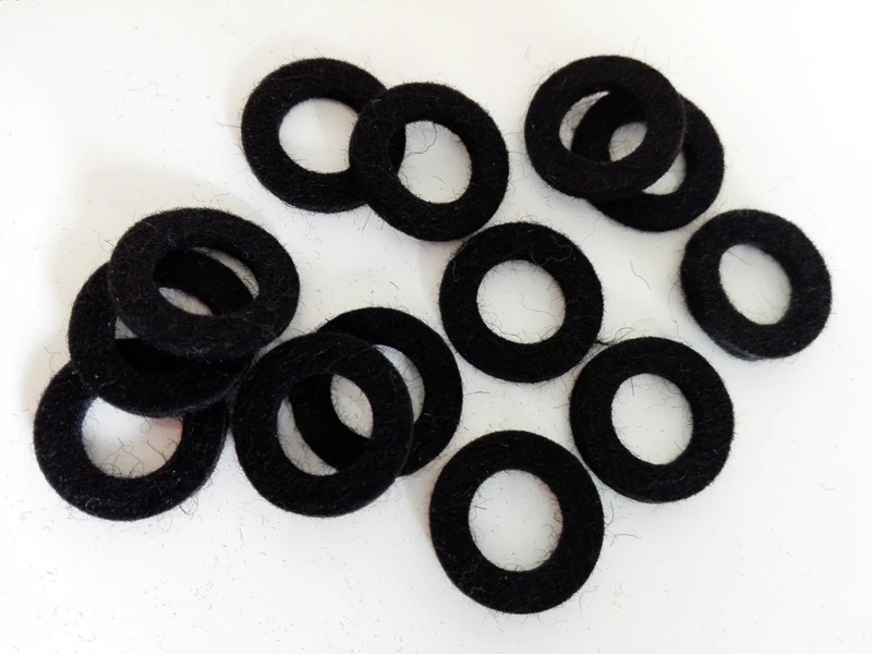 

36pcs Piston cushion ring gasket The trumpet felt pad Small buttons felt gasket The small accessories