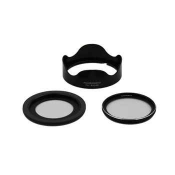 

Filter Adapter Ring Hood for Sony Black Card RX100 M1 M2 M3 M4 M5 M6 M7 Camera