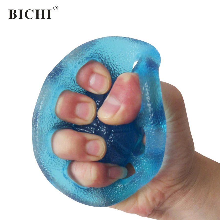 BICHI 8 Hole Silicone Hand Grip Strengthener Finger Extensor Exerciser Thera-Band Strength Training Fitness Hands Equipment | Спорт и