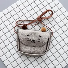 Милая мини-сумка через плечо с кошачьими ушками, сумка-мессенджер для женщин, детский универсальный кошелек для монет, милые сумки, простой клатч для девочки