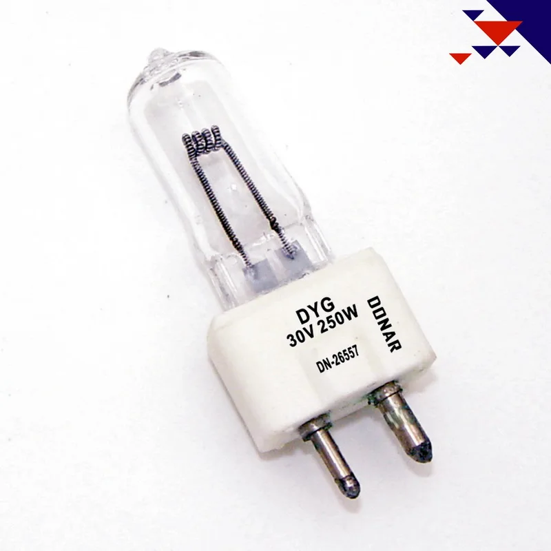 DONAR DN-26557 30V 250W DYG 30V250W GZ9.5 single ended halogen light bulb in Lowell Omnilight stage studio lamp Free Shipping | Лампы и