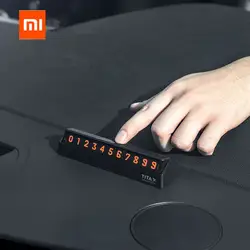 Xiaomi mijia Bcase Тита X поделиться к Bcase Флип Тип автомобиля Temperary парковка телефонная карточка пластины мини украшения автомобиля