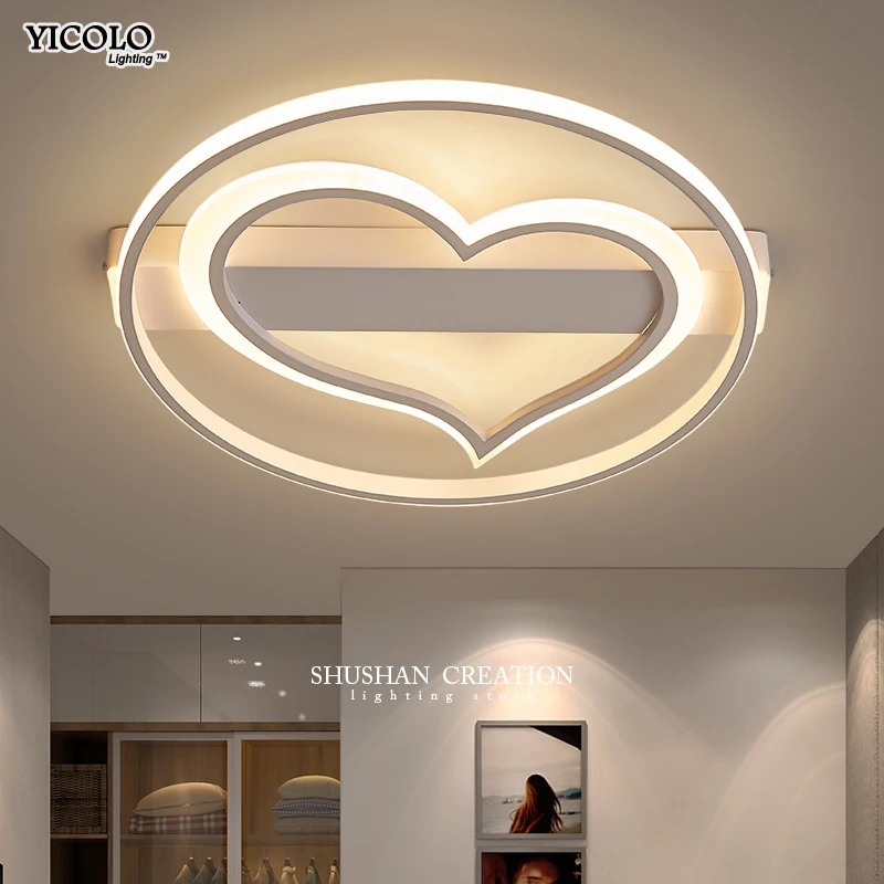 

Surface mounted led Chandelier lights for living room bedroom with remote control Acrylic lamp home Decorative Lampshade
