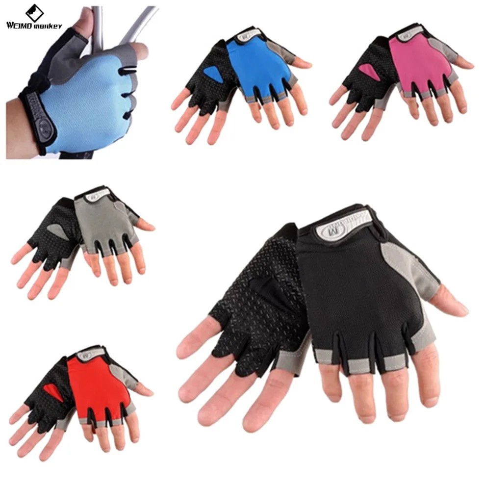 Противоударные велосипедные перчатки с гелевой подкладкой, велосипедные перчатки для мужчин, велосипедные перчатки с полупальцами, женские перчатки для горного велосипеда, гоночные перчатки для улицы