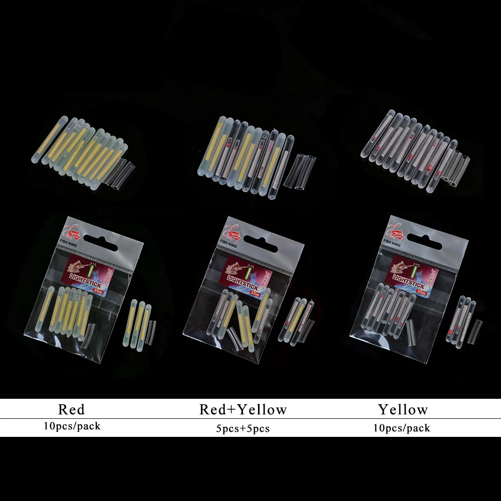 Рыбы король светильник палка 10 шт./пакет 4,5*40 мм рыболовный поплавок Флуоресцентный светильник палка светильник ночного поплавок стержень светильник s темно-палке