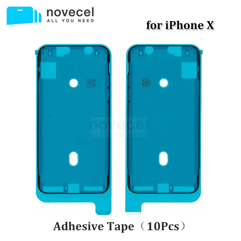 10pcs LCD Bezel Frame Adhesive Tape for iPhone X - Black
