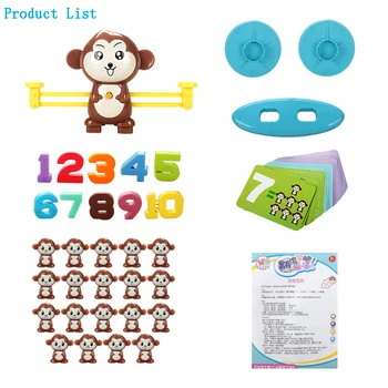 

Monkey Balance Children's Enlightenment Puzzles Digital Early Learning Fun Monkey Digital Balance Toys Educational Toy GF96