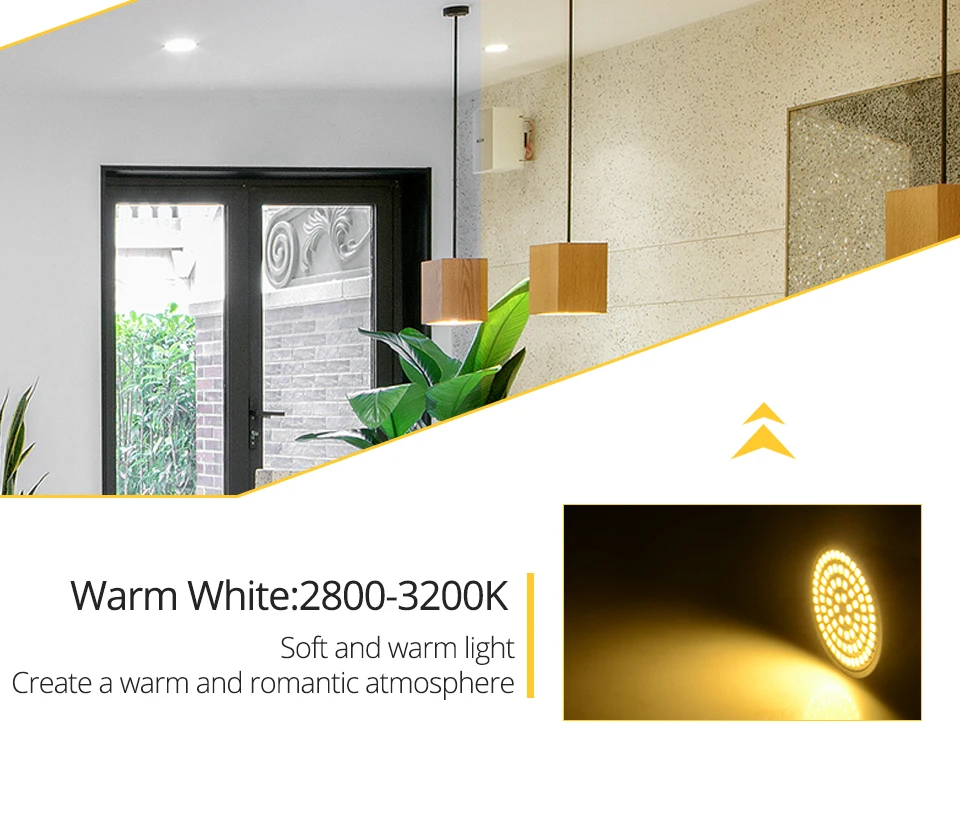 60 80 LEDs MR16 GU10 LED Lamp 220V 110V Lampada LED Bulb Light No Flicker 2835SMD Spotlight Cold Warm White High Brightness (6)