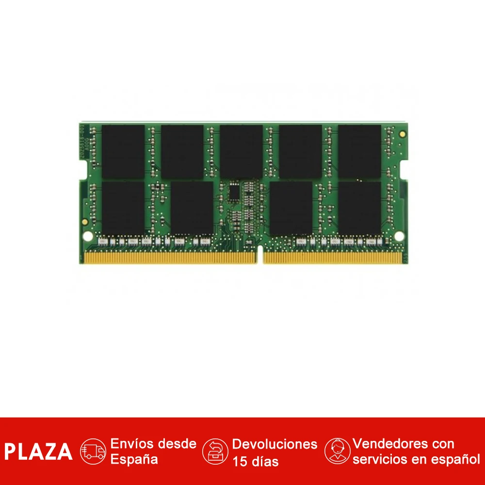 

Kingston Technology System Specific Memory 8GB DDR4 2400MHz, 8 GB, 1 x 8 GB, DDR4, 2400 MHz, 260-pin SO-DIMM, Negro, Verde