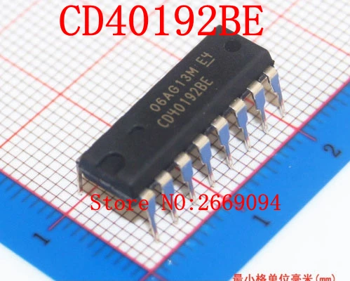 10 шт. CD40192BE DIP16 CD40192 DIP Новый и оригинальный IC Бесплатная доставка | Электроника