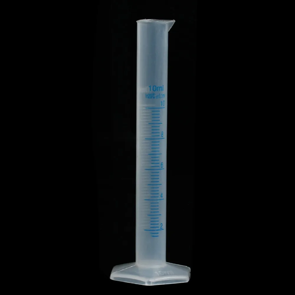 

10mL Measuring Cylinder Laboratory Test Graduated Liquid Trial Tube Jar Tool New