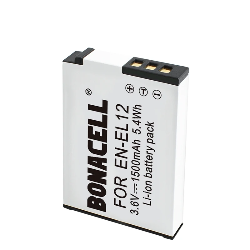 Bonacell Batteria Батарея пакет RU EL12 EN для Nikon Coolpix S9900 S9700 S9100 S8000 AW120 AW130 S6000 S6100 S6300