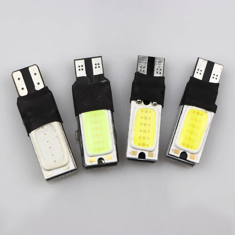 

4pcs T10 194 168 2825 W5W wedge Backup Reverse lamp Sided 12smd T10 COB LED Car brake clearance Light DC 12V