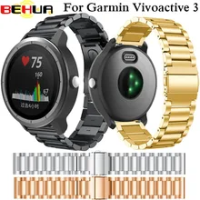 20 мм соединитель из нержавеющей стали браслет для Garmin Vivoactive 3 Часы Браслет сменный ремешок для Garmin Vivoactive3