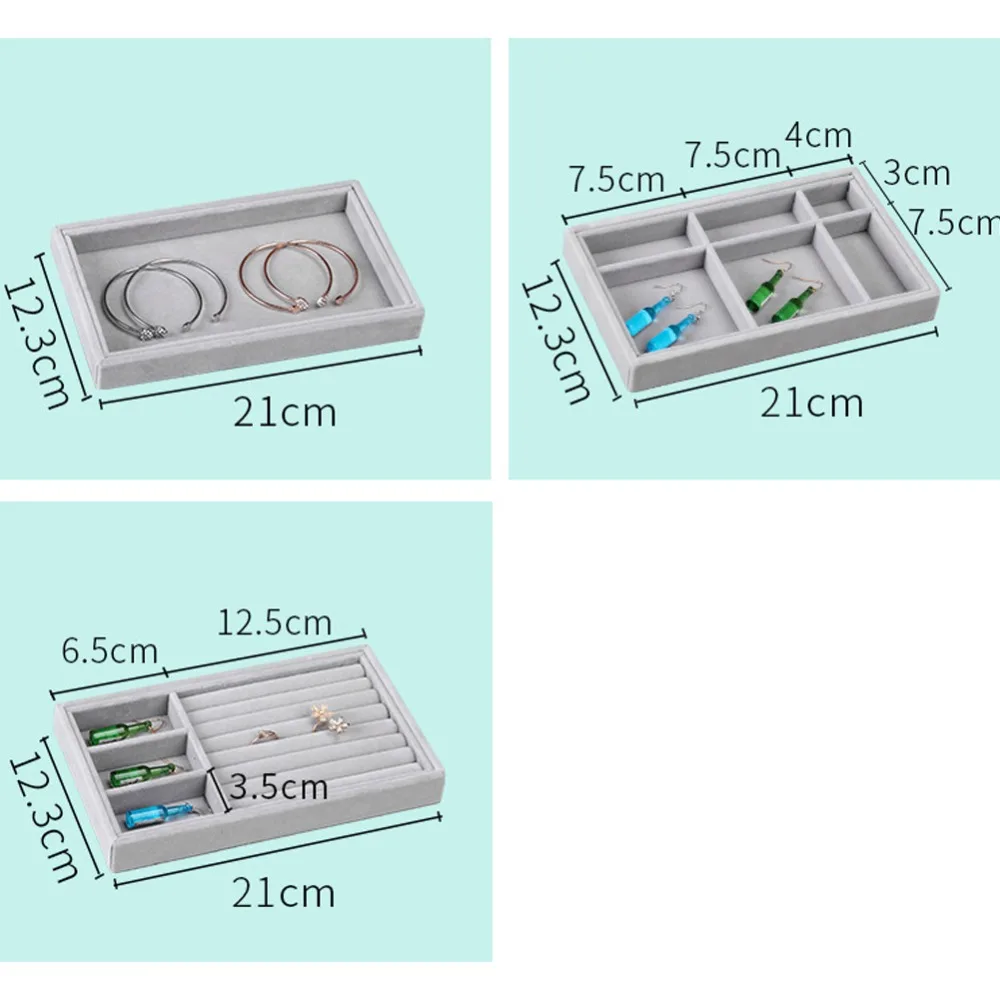 Ящик DIY коробка для хранения ювелирных изделий лоток кольцо подарочная коробка для браслета ювелирные изделия Органайзер держатель серьги небольшой размер подходит для большинства помещений
