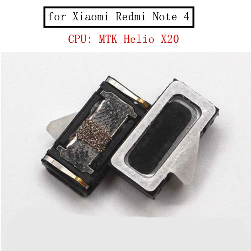 

2pcs for Xiaomi Redmi Note 4 MTK Earpiece Receiver Ear Speaker Cell Phone Replacement Repair Spare Parts Tested Before Shipment