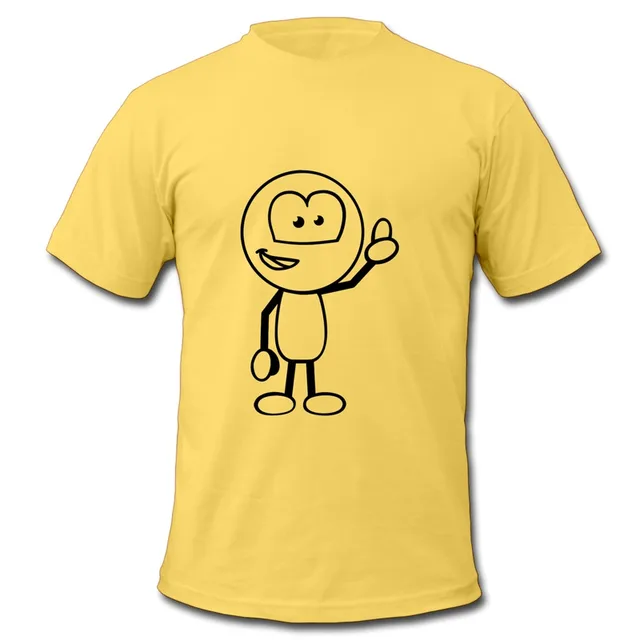 slim fit mens t grin stick figure 1c custom own slim fitted t