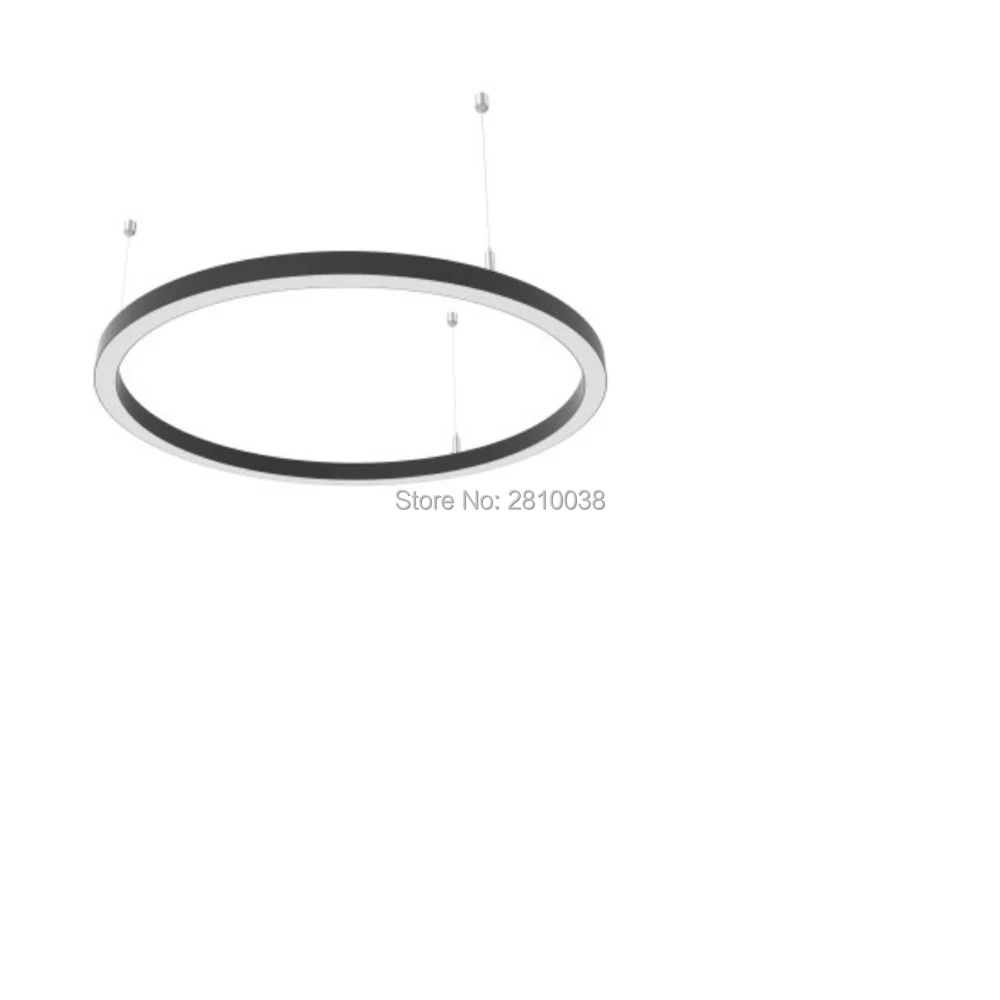 Emissor de Luz Perfil de Alumínio Círculo tipo u de Alumínio Canal para Pingente Conjuntos 5x1 e lot Forma Redonda Diodo Diâmetro 600 Milímetros Levou Lâmpadas 2 Cheap Luzes LED p bar