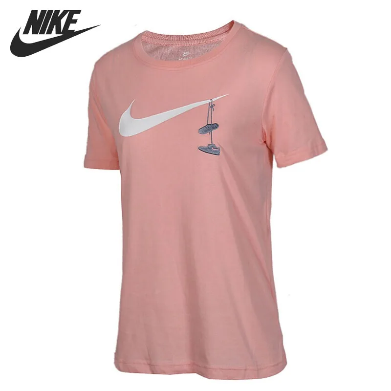 

Original New Arrival 2018 NIKE SWSH SHOES EMBRD Women's T-shirts short sleeve Sportswear