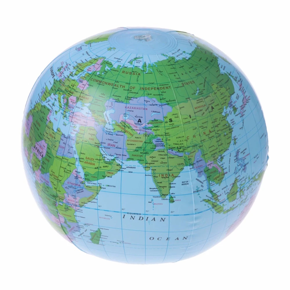 30cm Inflatable World Map Globe Balloon Beach Ball Education Geography Kid Toys Inflatable Bouncers Aliexpress
