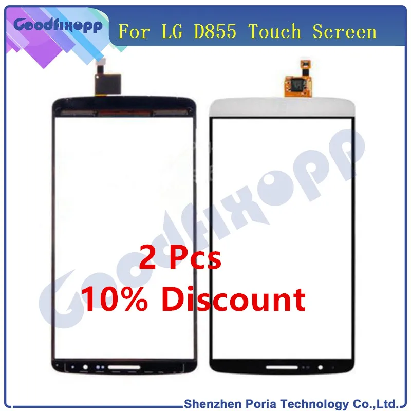 Для LG G3 D850 D855 D858 сенсорный экран дигитайзер Датчик внешняя стеклянная линза