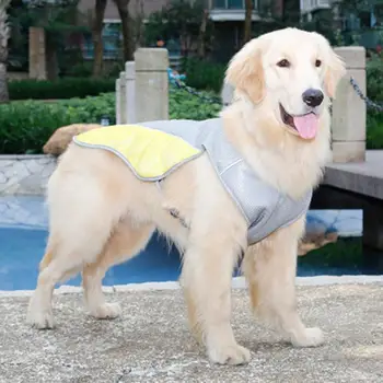 

Summer New Dog Cool Vest Dog Breathable Heatstroke Cooling Mesh Reflective Vest Pet Cooling Clothes Invisible Buckle