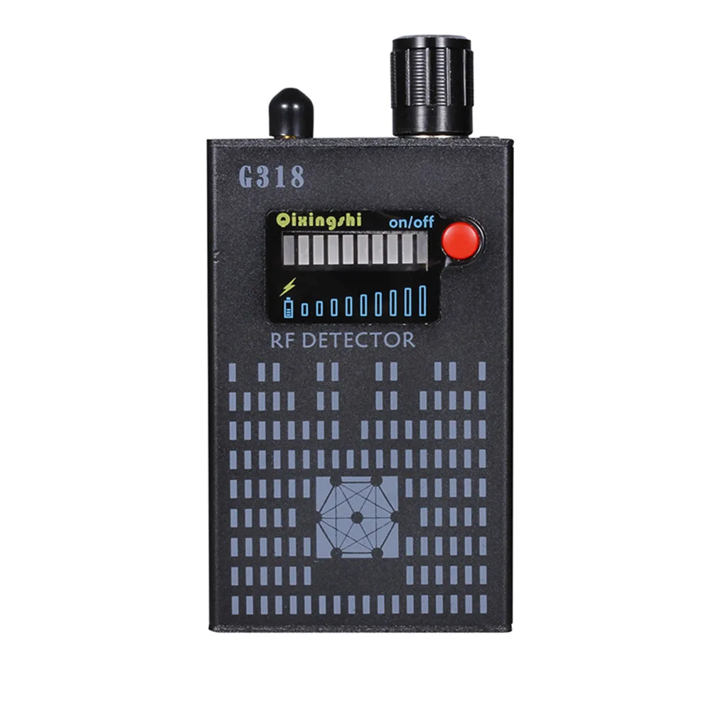 

New 1MHz-8000MHz Wireless Signal Detector Radio Wave WiFi Bug Detector Camera Full-Range RF Detector G318 EU/US PLUG