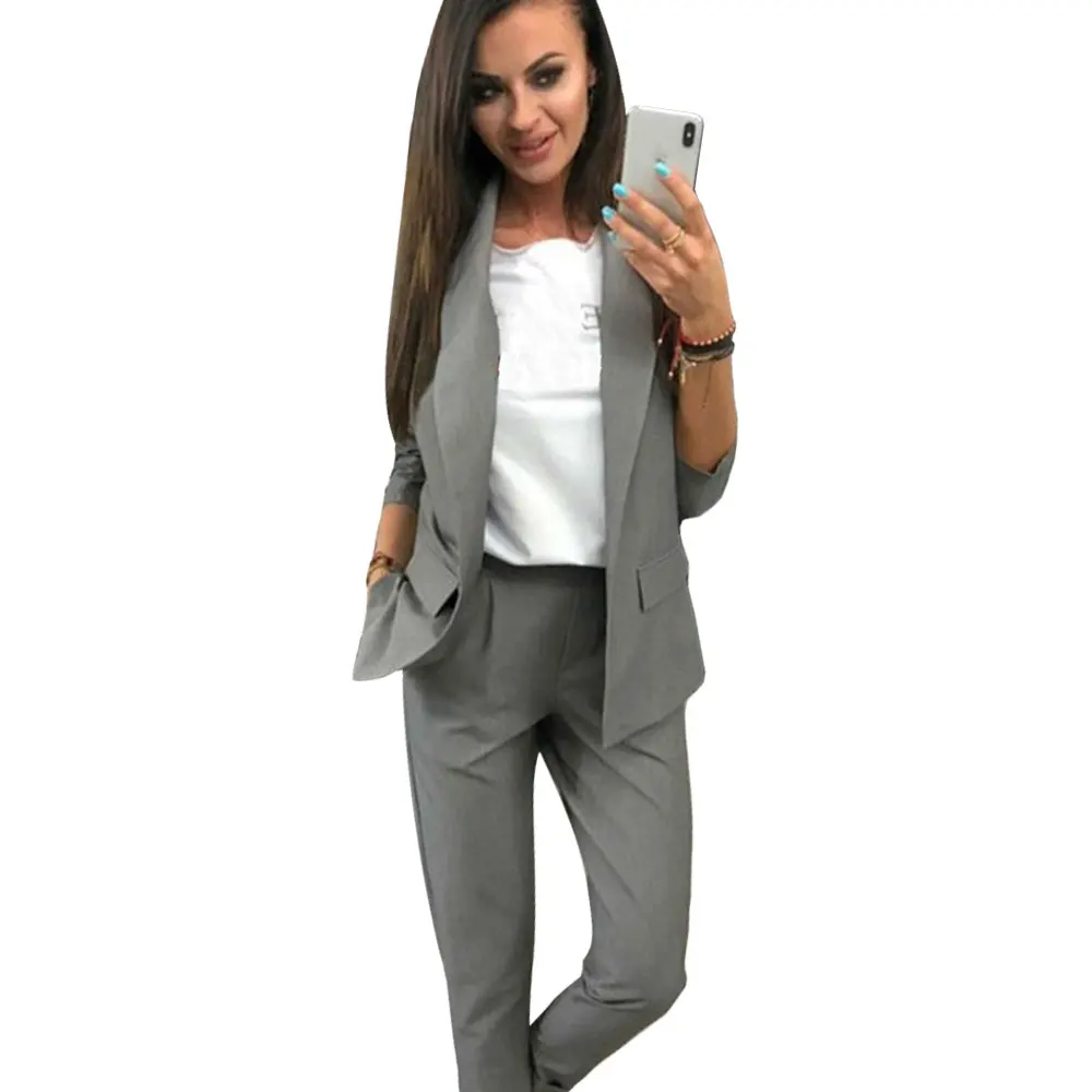 2 Piece Outfits Women Office Skirt | Women Blazer Skirt Sets Midi - Fashion Women