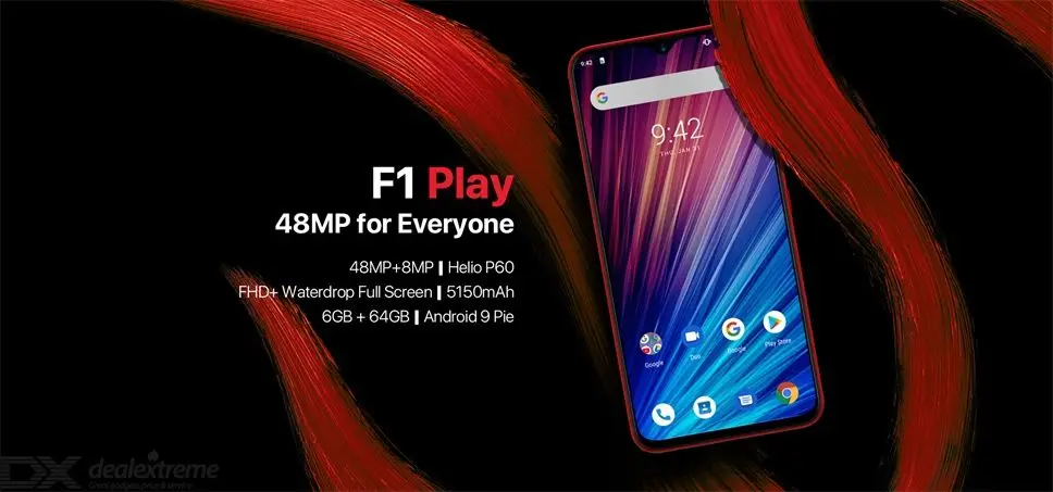 UMIDIGI F1 Play 6 ГБ ОЗУ 64 Гб ПЗУ 6," FHD глобальная версия смартфон двойной 4G 48MP+ 8MP+ 16MP 5150mAh Android 9,0 мобильный телефон