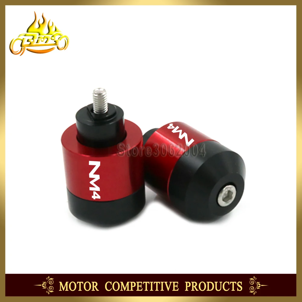 

Bar Ends Handlebar Grip Grips End Caps Slider Motorcycle Accessories For HONDA NM4 Vultus 2014-2017 2015 2016 CNC With Logo