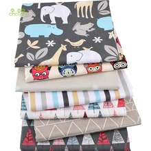 Chainho, новая серия мультфильмов, 7 шт./лот, саржевая хлопковая ткань с принтом, Лоскутная Ткань, DIY швейный материал для стеганых изделий для малышей и детей