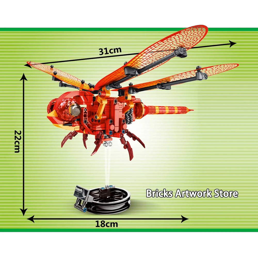 Fit Technic 703200 техника животных пчела Стрекоза набор 236 шт строительные блоки игрушки для детей творческие подарки коробка